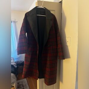 Lafayette 148 Braylie Plaid Coat